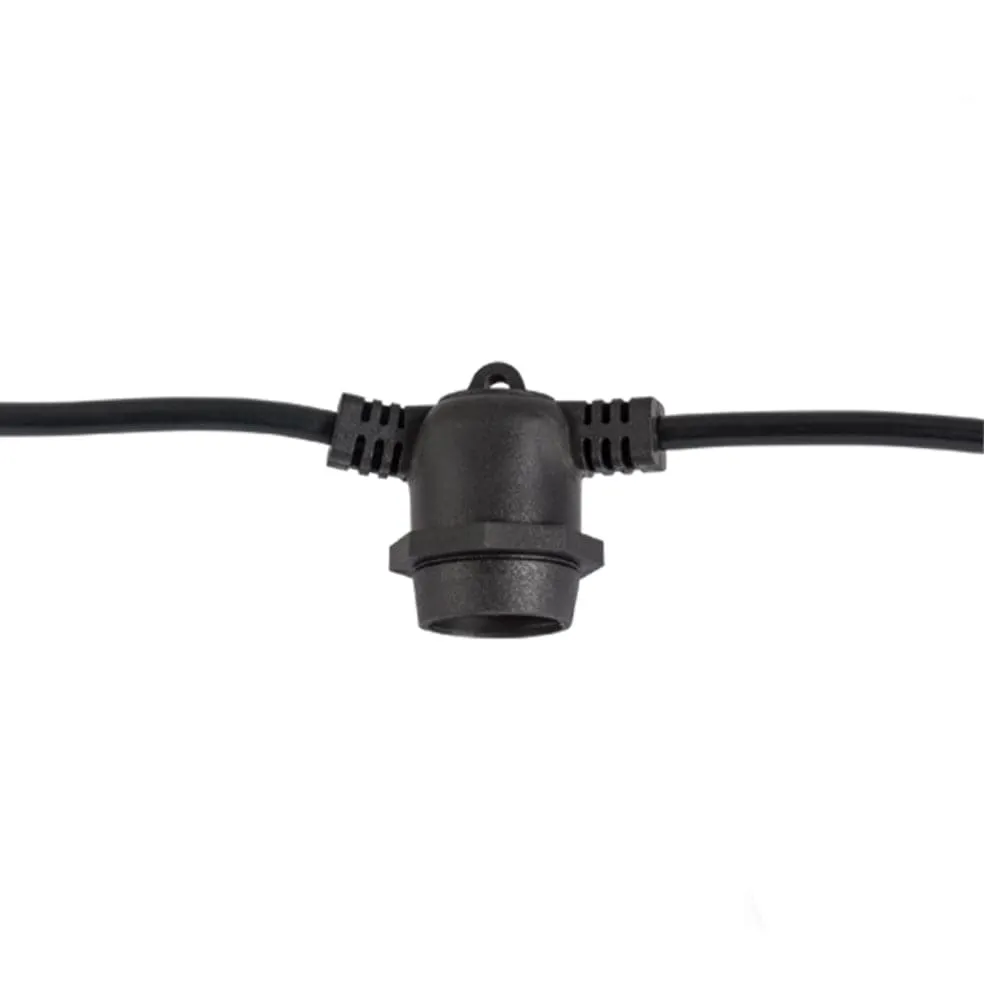 Outdoor Aluminium String Lights Black