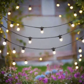 Outdoor Aluminium String Lights Black