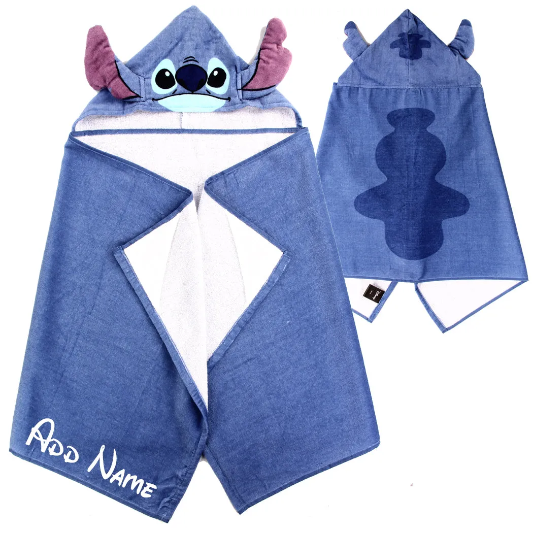 Personalized Embroidered Hooded Towel - Stitch