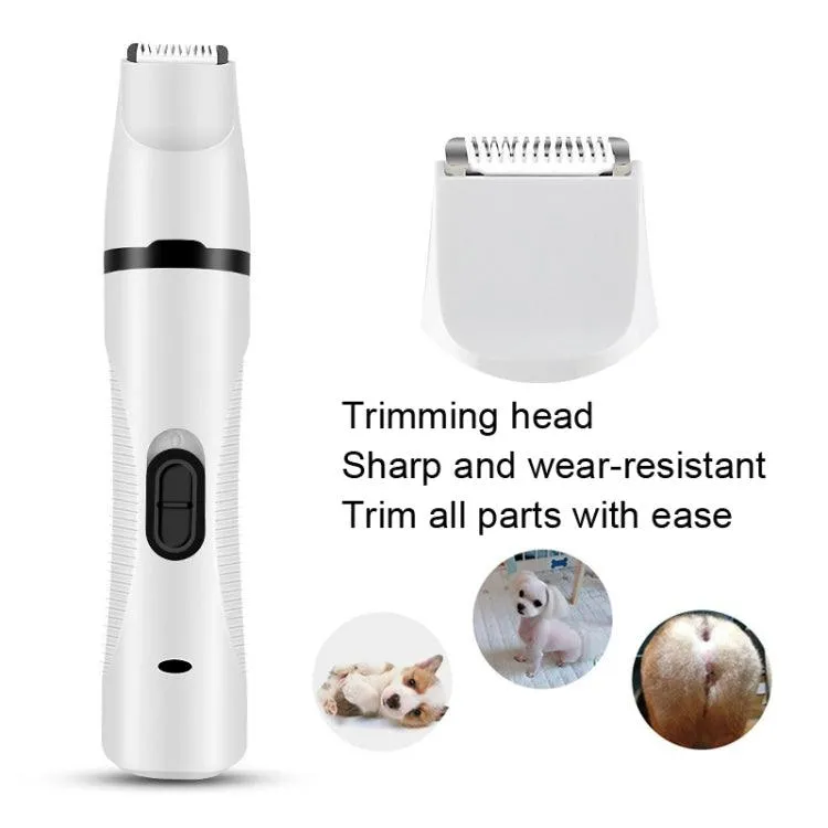 Pet Grooming USB Electric Shaver and Nail Care Polisher