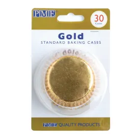 PME Cupcake Baking Cases Gold (Pack of 30) - GE848