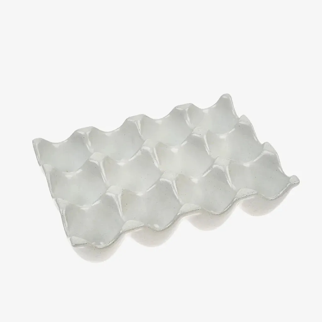 Porcelain 12-Egg Holder