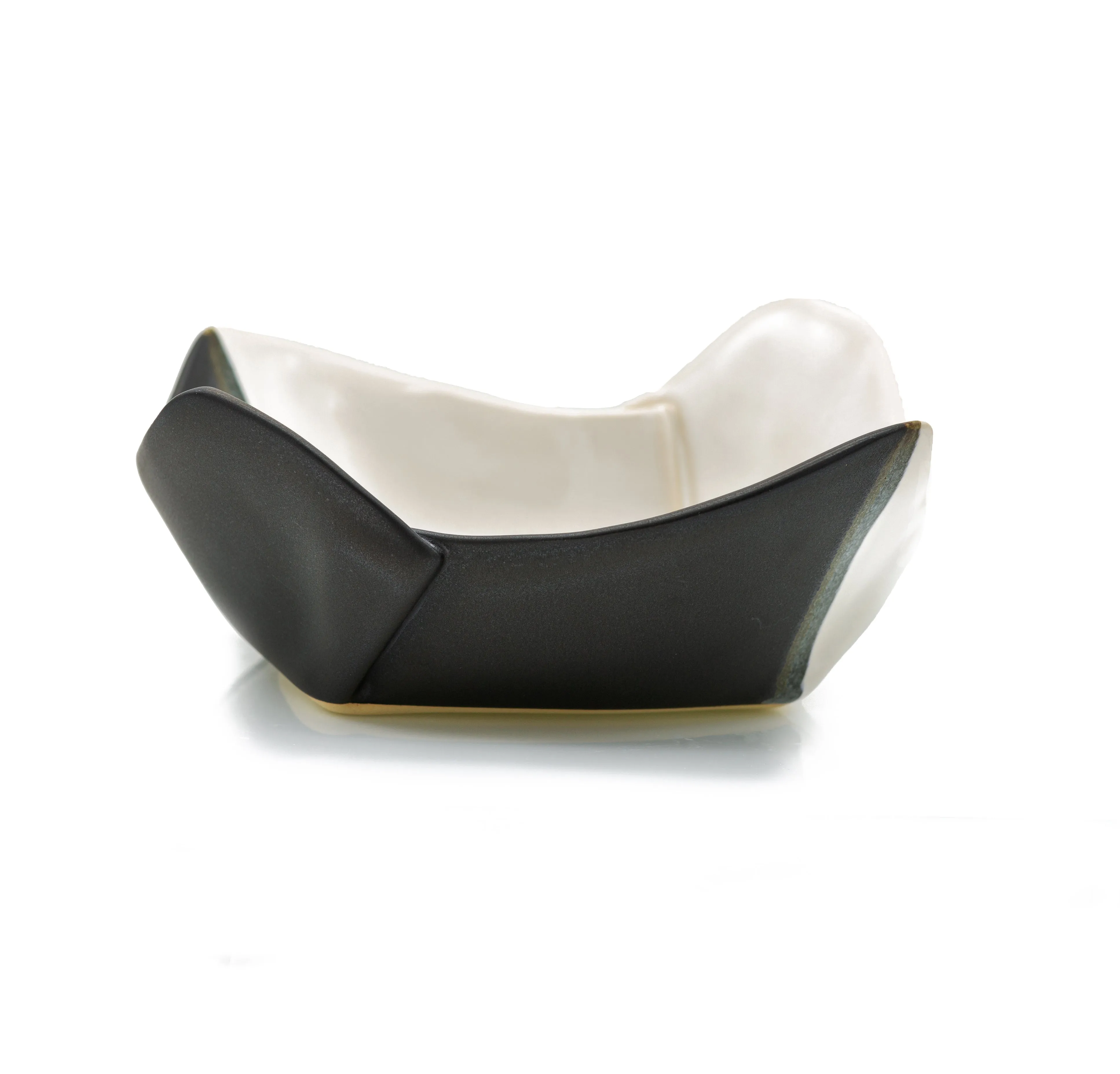 Porcelain Swirl Square Bowl