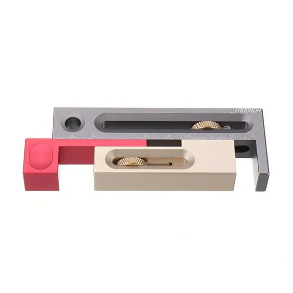 Precision Kerfmaker Table Saw Slot Adjuster Mortise and Tenon Tool Woodworking Movable Measuring Block