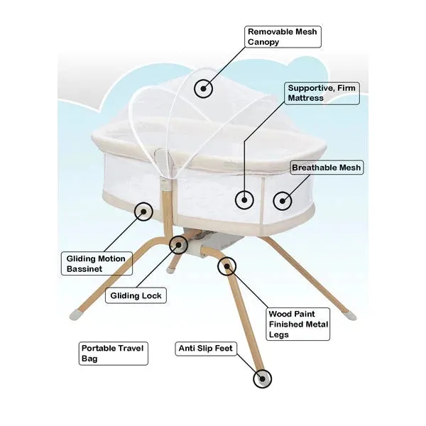 Primo Little Cloud Gliding Bassinet