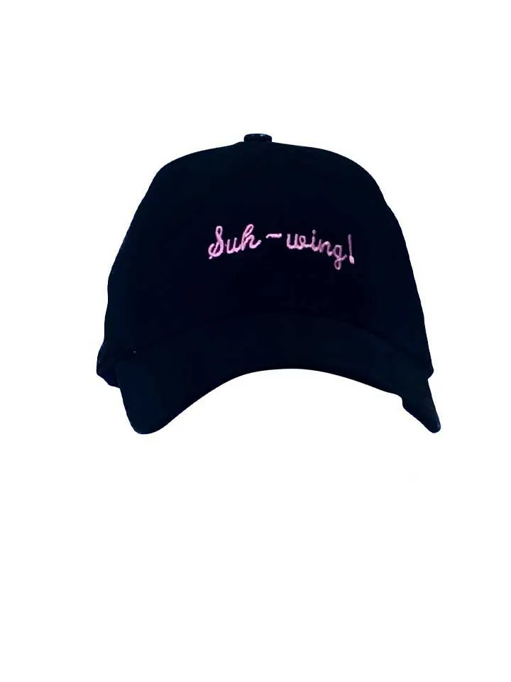 "Suh-wing" Message Cap in Black