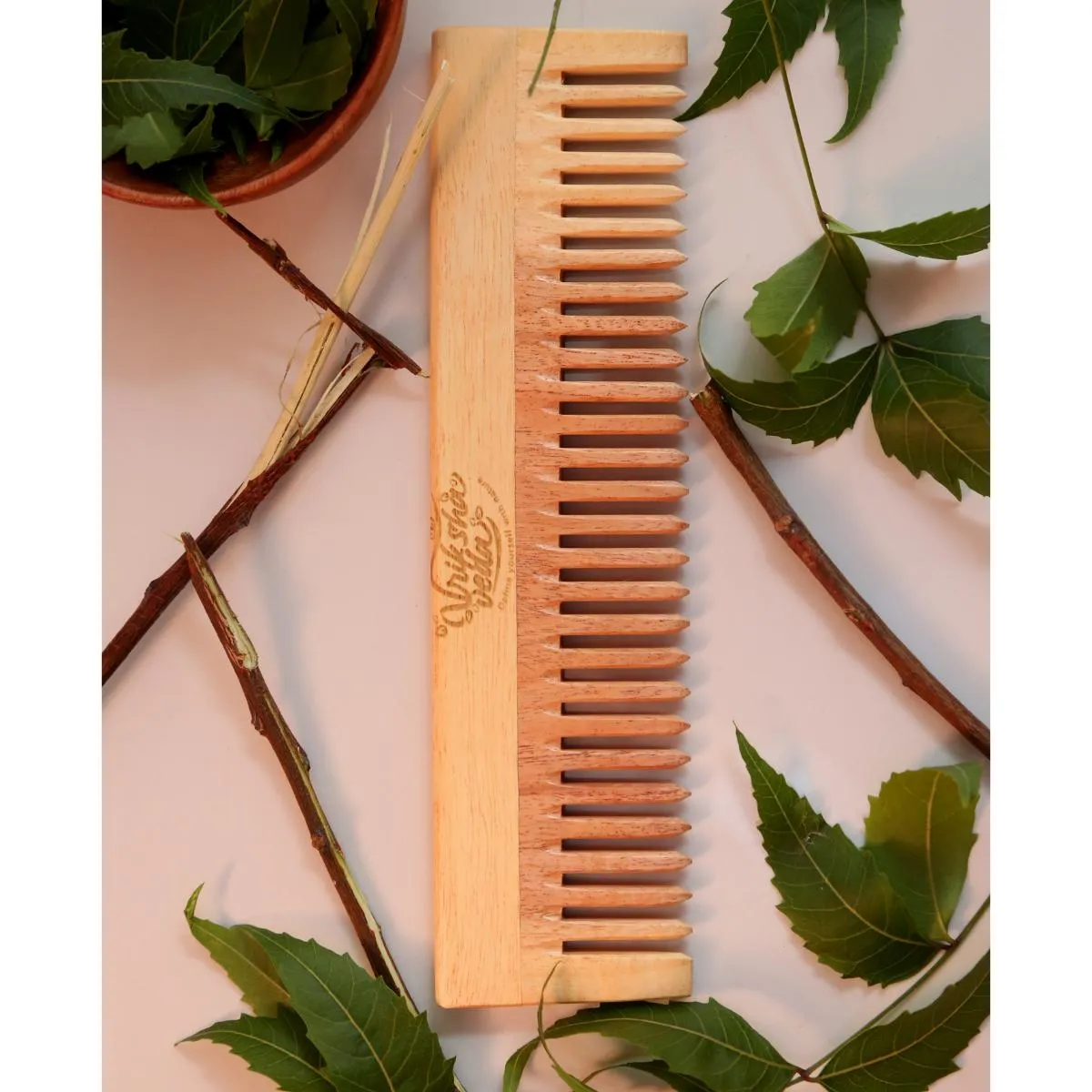 Regular Wide Tooth Neem Wood Comb