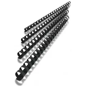 Rexel Plastic Binding Comb Round 21 Loop 6Mm A4 Black Box 100