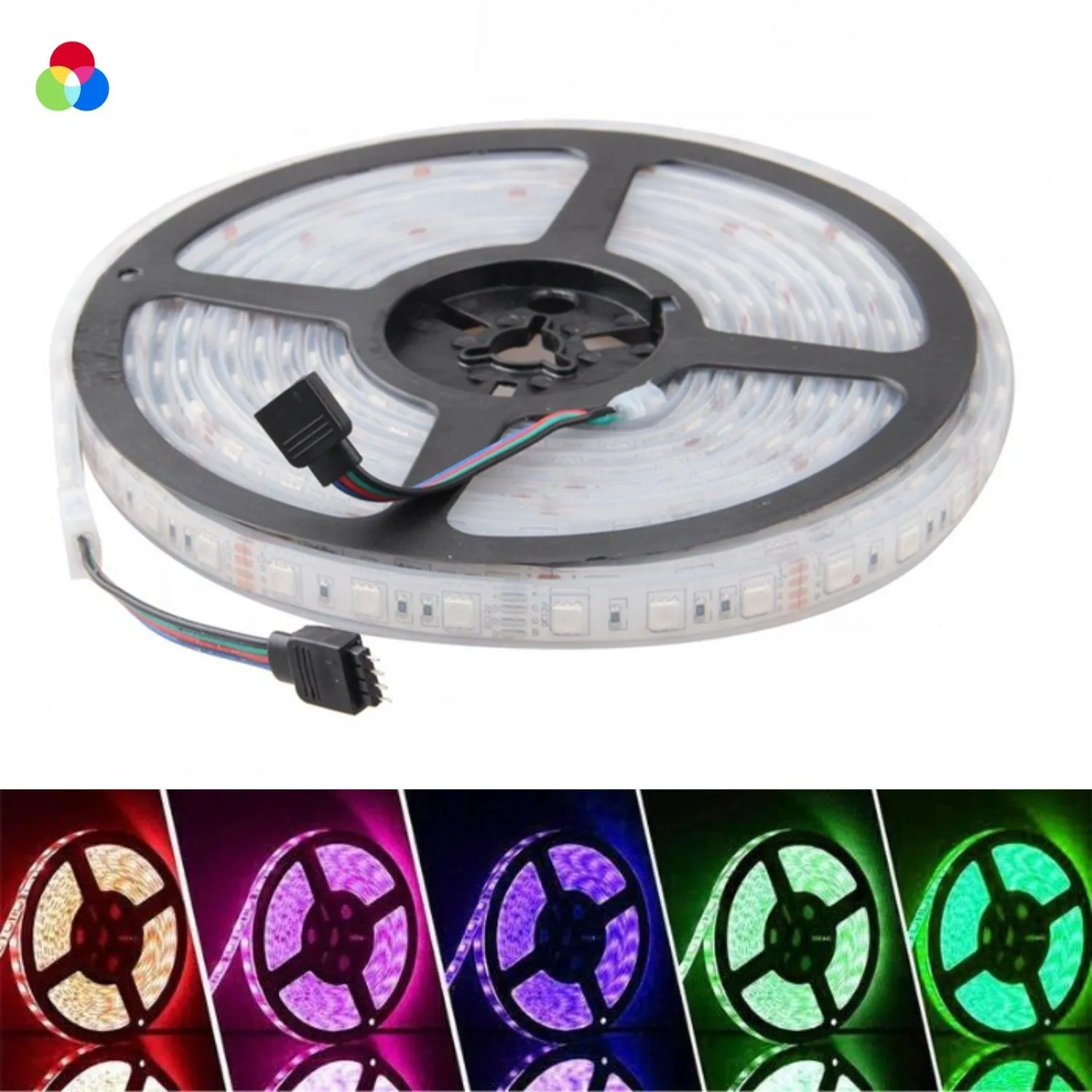 RGB LED Strip 12V 5050 IP67 Waterproof 60LED/m 5 Metre