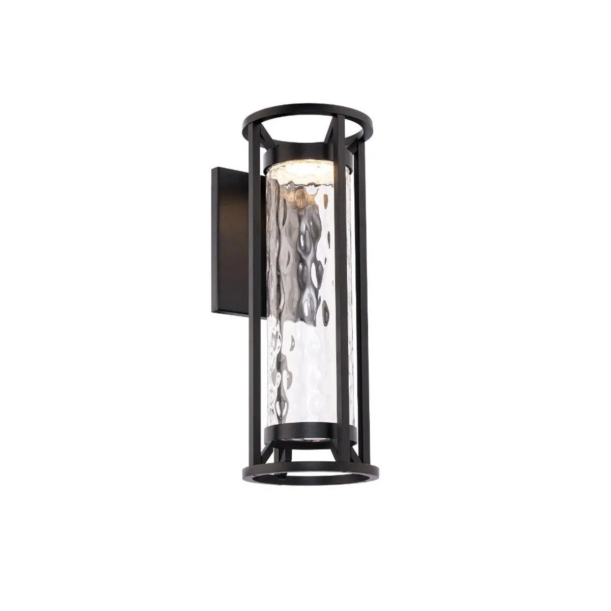 Roslyn 19 in. LED Outdoor Wall Sconce Black Finish