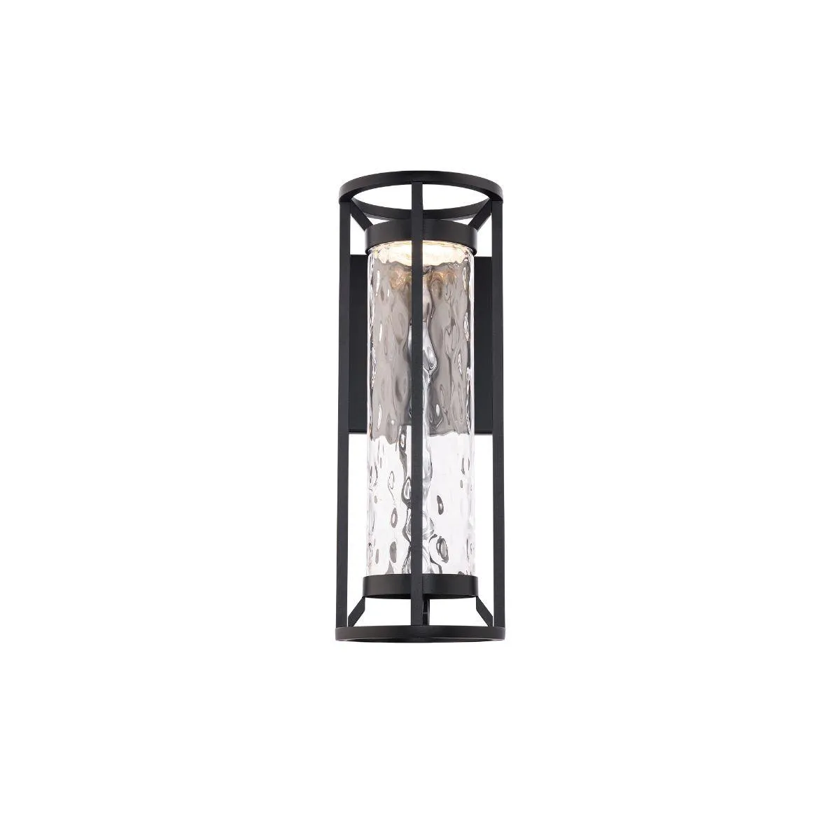 Roslyn 19 in. LED Outdoor Wall Sconce Black Finish