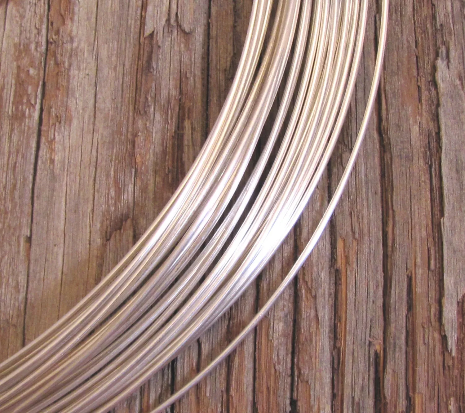 Round Wire, 14 Gauge Dead soft, 5 feet sterling silver, Bracelet making, stack ring wire