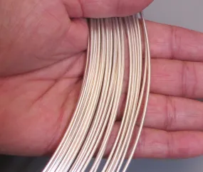 Round Wire, 14 Gauge Dead soft, 5 feet sterling silver, Bracelet making, stack ring wire