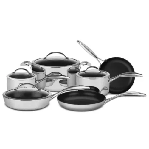 Scanpan HaptIQ Nonstick Stratanium 10-Piece Stainless Steel Cookware Set