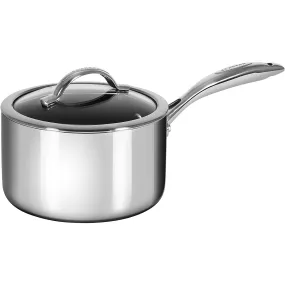 Scanpan Haptiq Saucepan with Lid, 4 Quart, Silver