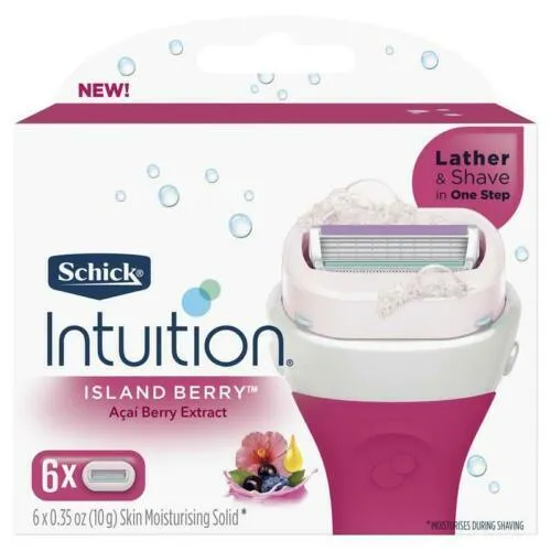 Schick Intuition Island Berry Refill 6 Pack