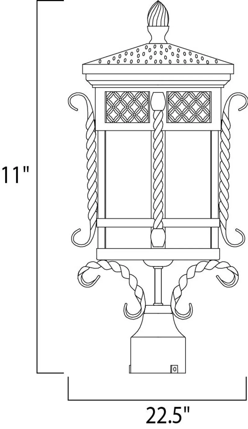 Scottsdale Outdoor Pole/Post Mount