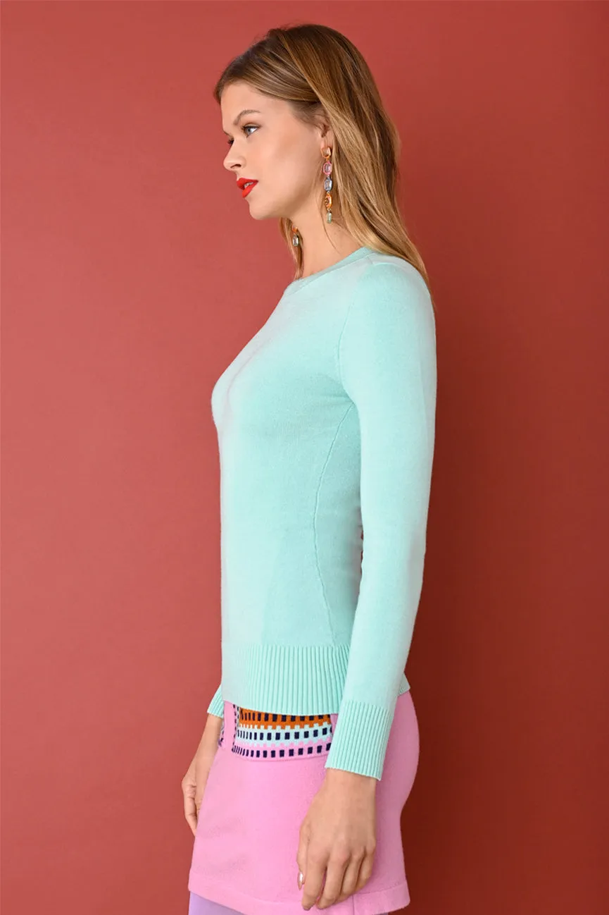 Seafoam EcoMerino.Long Sleeve Crew Neck