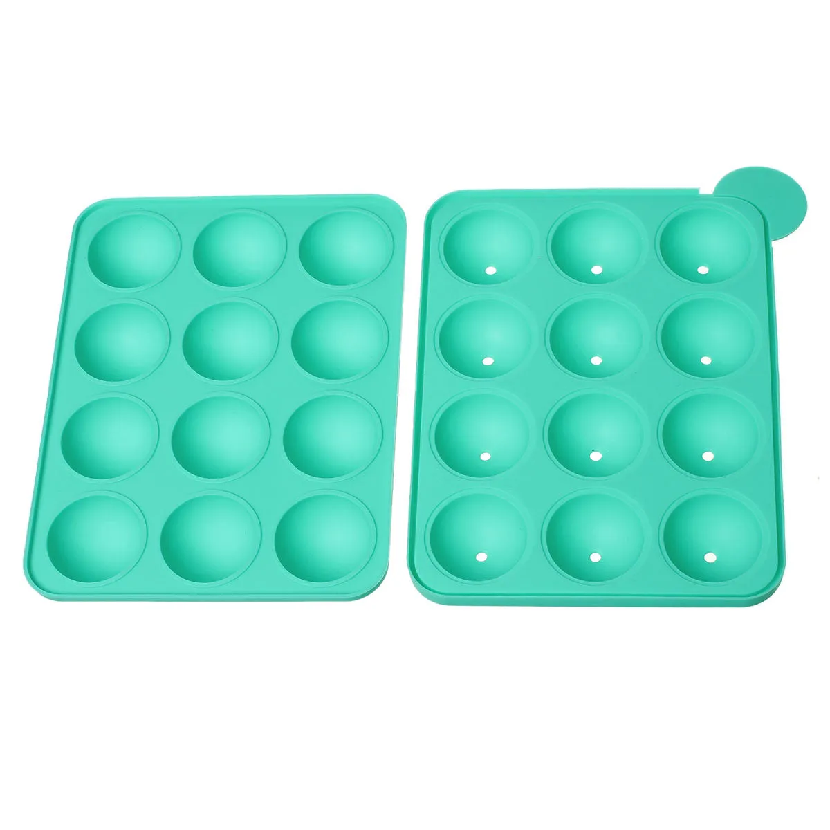 Sexy Sparkles Baking Tools Silicone Mold Pan Tray Cake Pop Lollipop Sticks (Green Silicone Mold Pan)