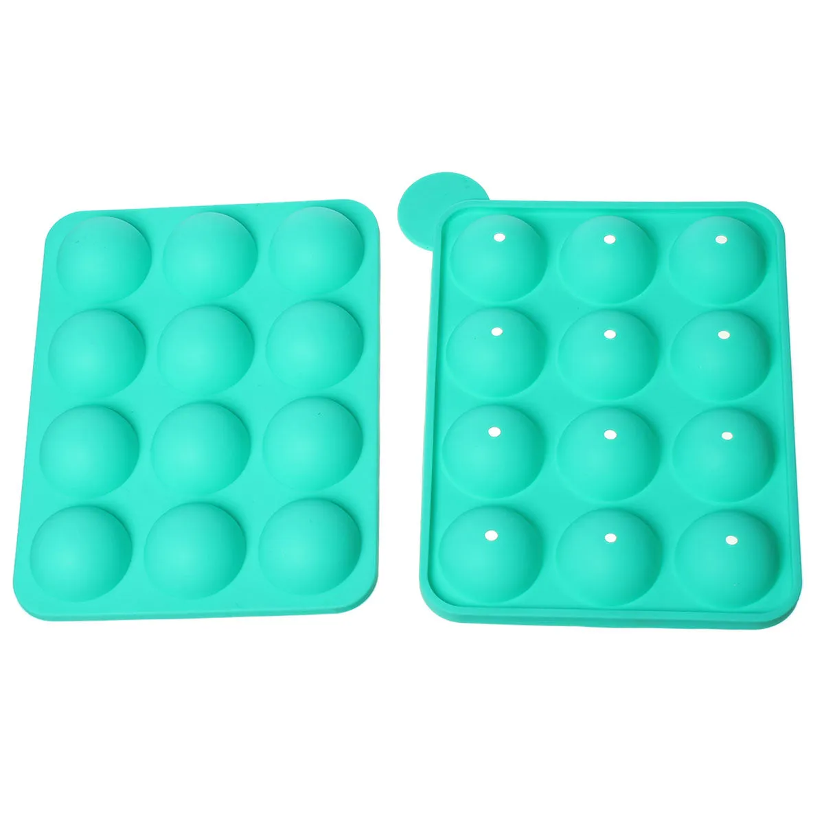 Sexy Sparkles Baking Tools Silicone Mold Pan Tray Cake Pop Lollipop Sticks (Green Silicone Mold Pan)