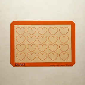 Silpat 20 Heart Half Size - Limited Edition