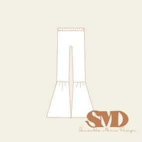 SMD Daphne Bell Bottoms, Flare and Wide Leg Pants Pattern Mock-Up