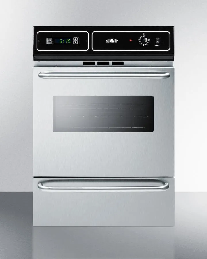 Summit TTM7212BKW 24" Wide Gas Wall Oven