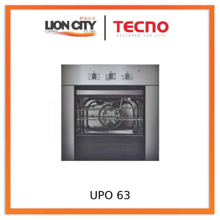 Tecno Uno UPO 63 Built-In Oven Stainless Steel 56L