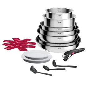 Tefal Ingenio Cook Eat Stackable Cookware 15pc Set