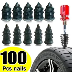 Tire Repair Nail Kit for Cars, Motorcycles, and Scooters - Quick and Easy Puncture Fixing Tools