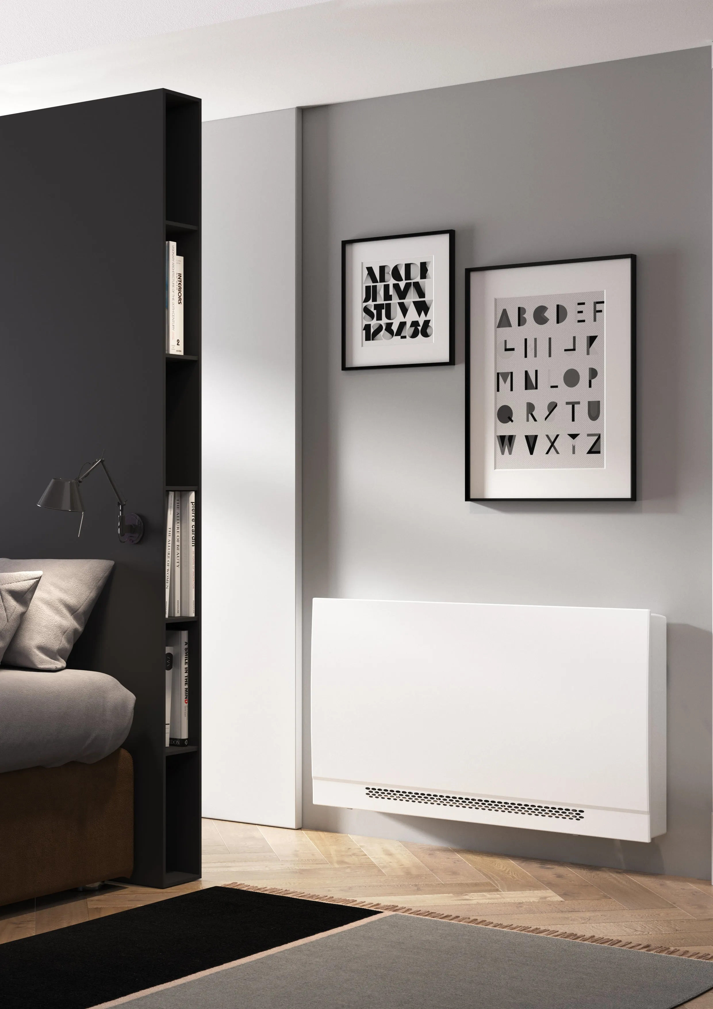 Ventilconvettore Slim Fan con Mobile Sabiana WHISPER CFF-ECM-MV-CB-T 40 con Comando Digitale Wi-Fi e BT e Motore Inverter