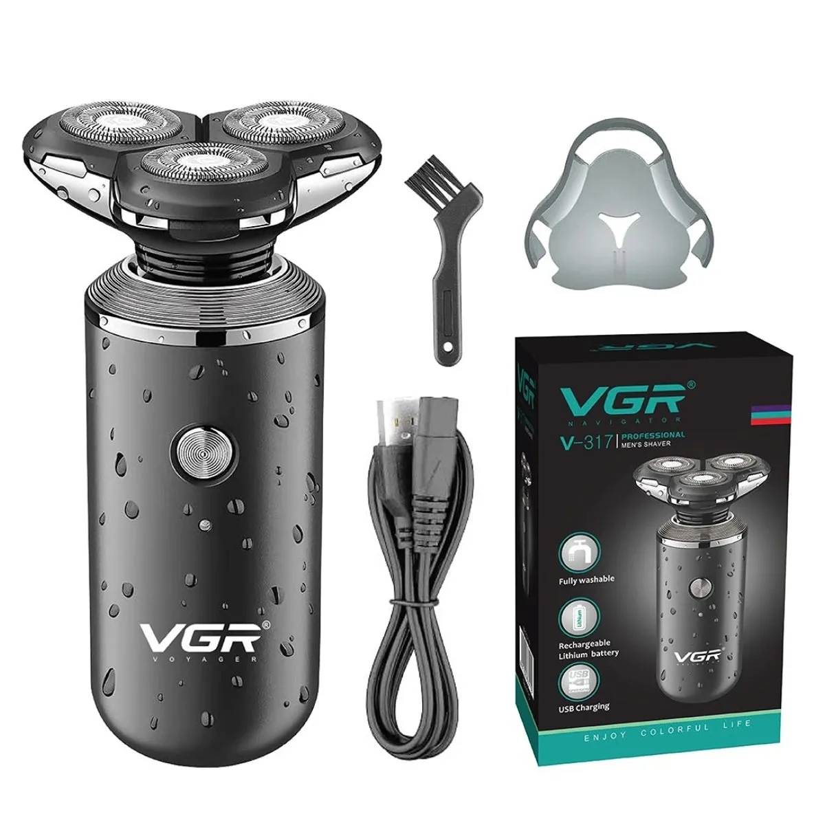 Vgr Professional Rotary Shaving Machine Waterproof