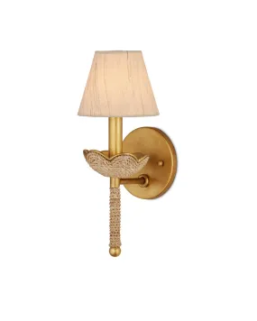 Vichy 1-Light Wall Sconce in Natural & Contemporary Gold Leaf