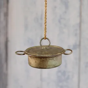 Victorian Brass Saucepan Decoration