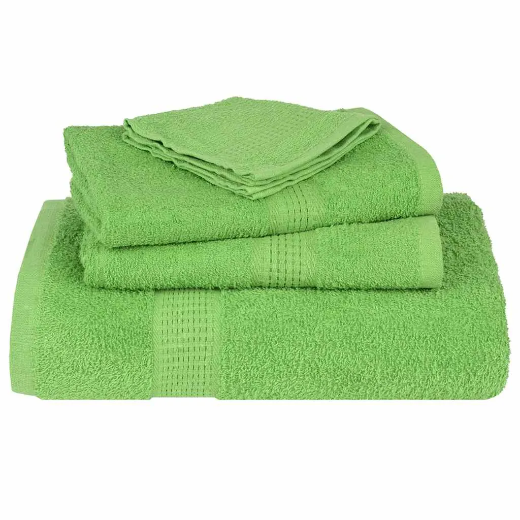 vidaXL 8 Piece Towel Set Green 360 gsm 100% Cotton