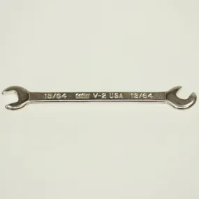 Vim Tools V-2 Miniature Open-End Wrench 15/64   13/64"