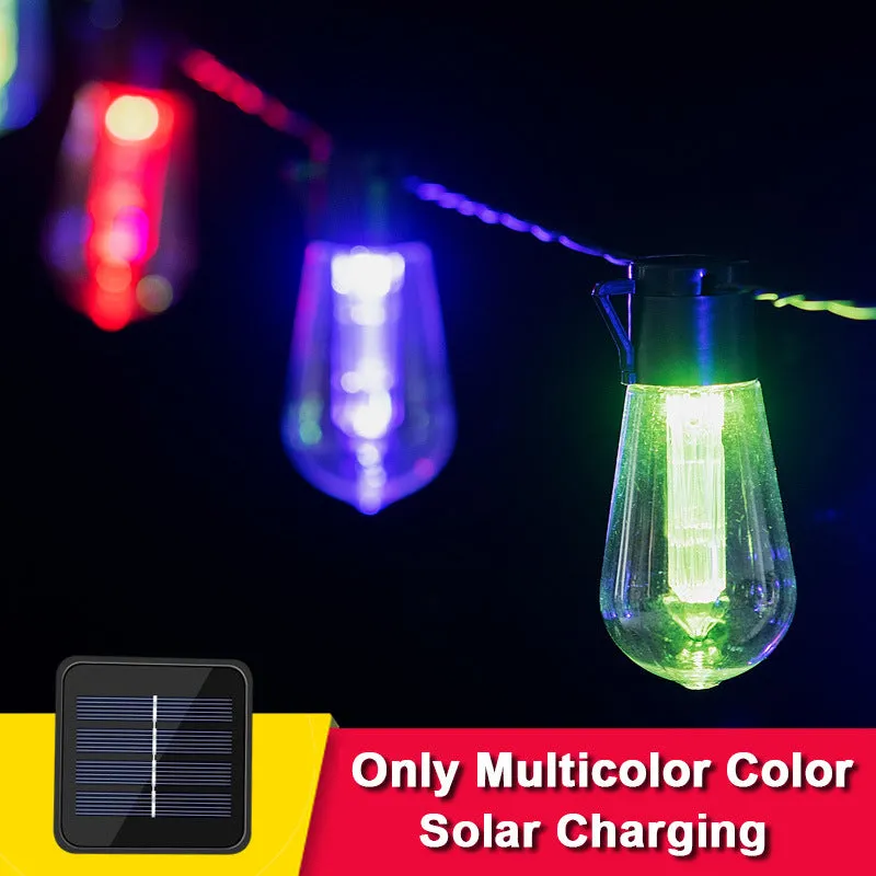 Waterproof LED Solar String Light Bulb Decoration