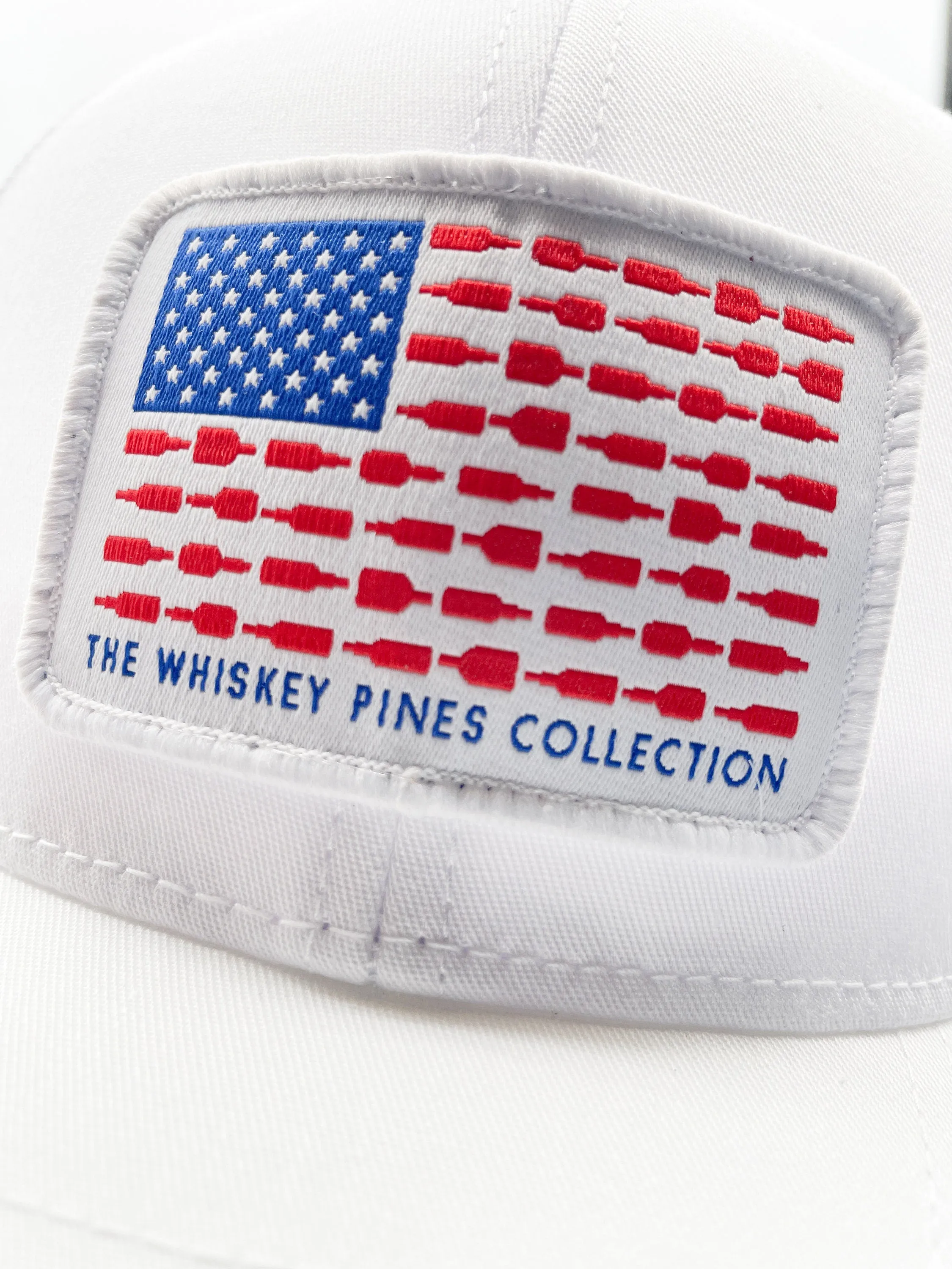 Whiskey American Flag Trucker Hat