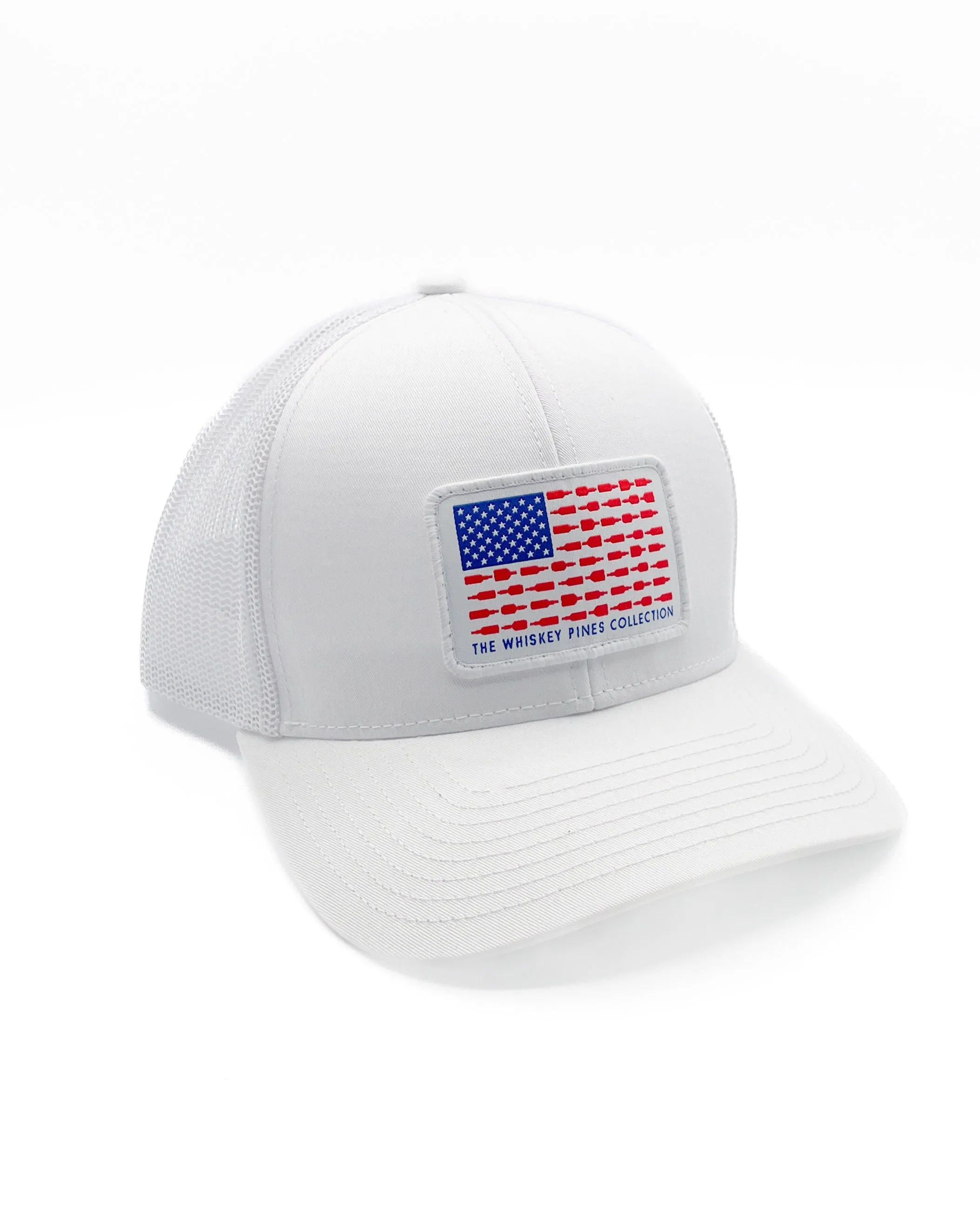 Whiskey American Flag Trucker Hat