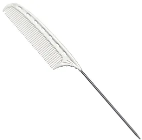 White Mini Pin Tail Comb 180mm