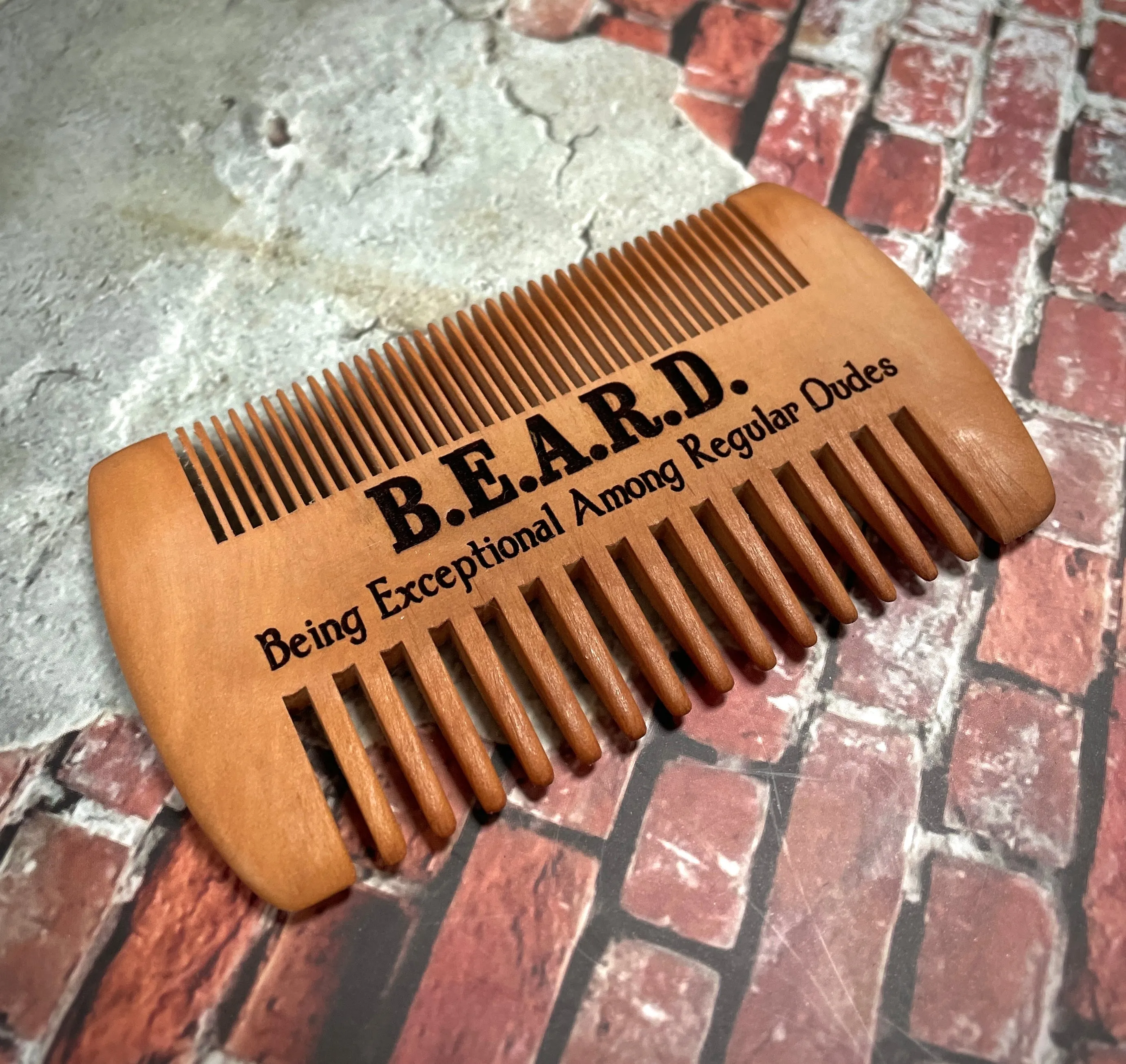 Wooden Beard Combs