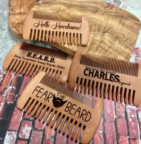 Wooden Beard Combs