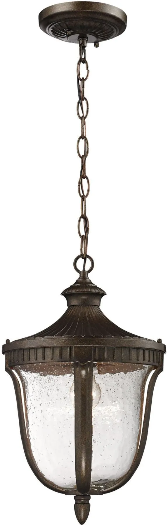 Worthington 1 Light Outdoor Pendant In Hazlenut Bronze