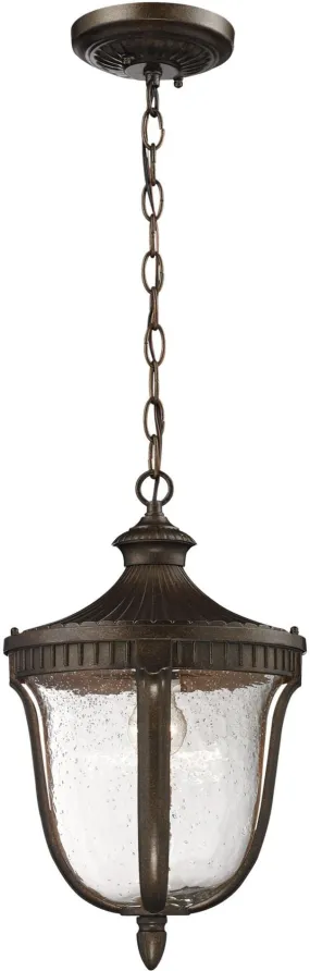 Worthington 1 Light Outdoor Pendant In Hazlenut Bronze