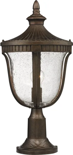 Worthington 1 Light Outdoor Post Lamp In Hazlenut Bronze