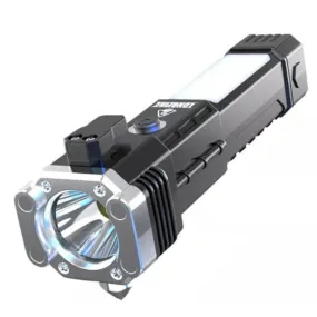 Xtreme Xccessories Super Bright LED Torch with Safety Hammer and Strong Magnet Side Light