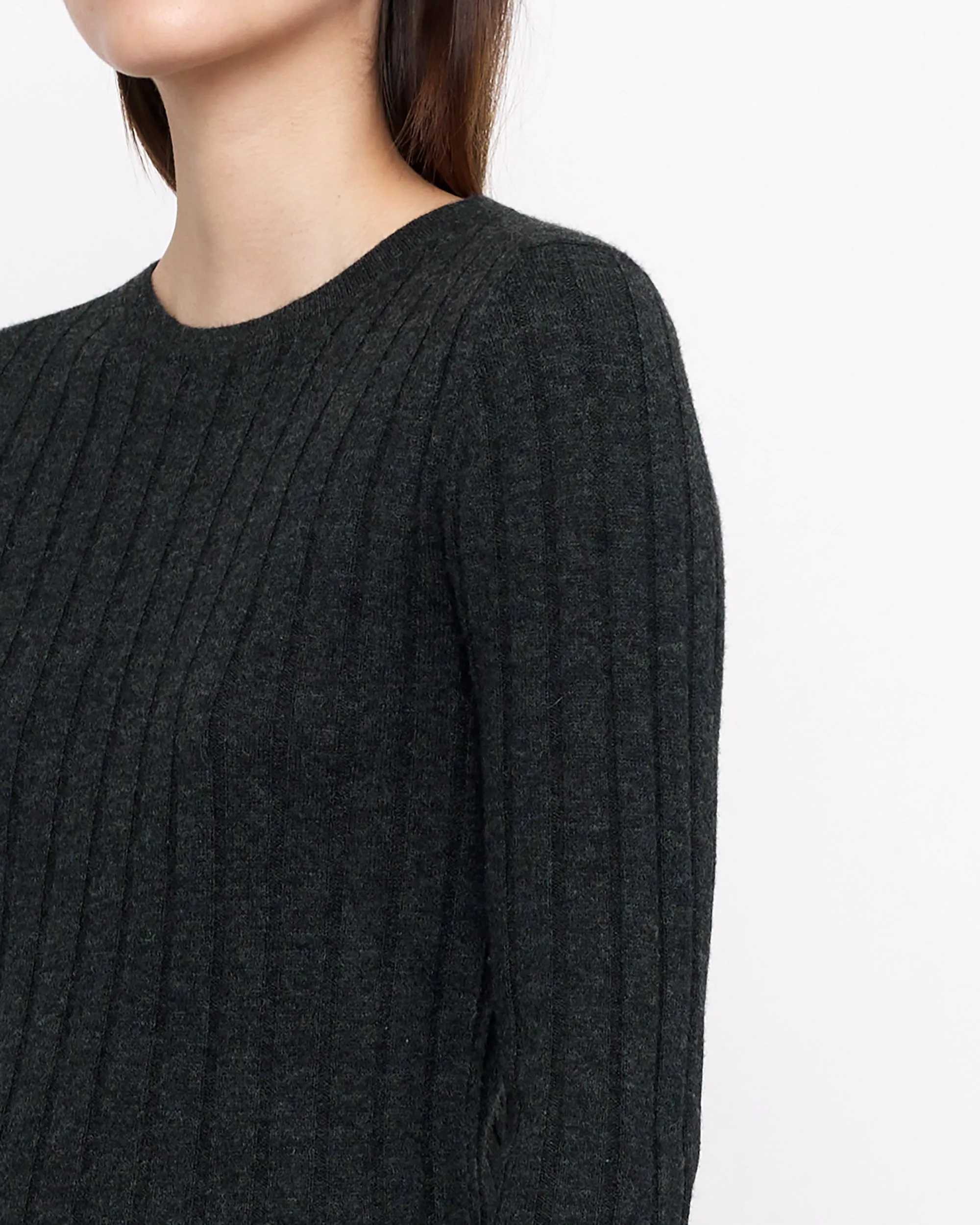 Yak Ribbed Long Sleeves- FW24 - Charcoal