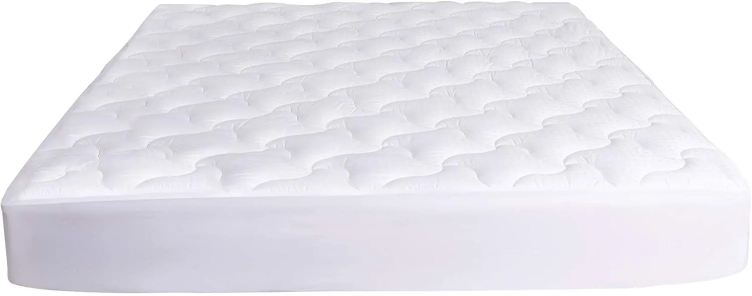 ZENY™ Mattress Pad Cover Cooling Mattress Topper Cotton Top Pillow Top with Snow Down Alternative Fill (8-21 Inch Fitted Deep Pocket) - Queen Size